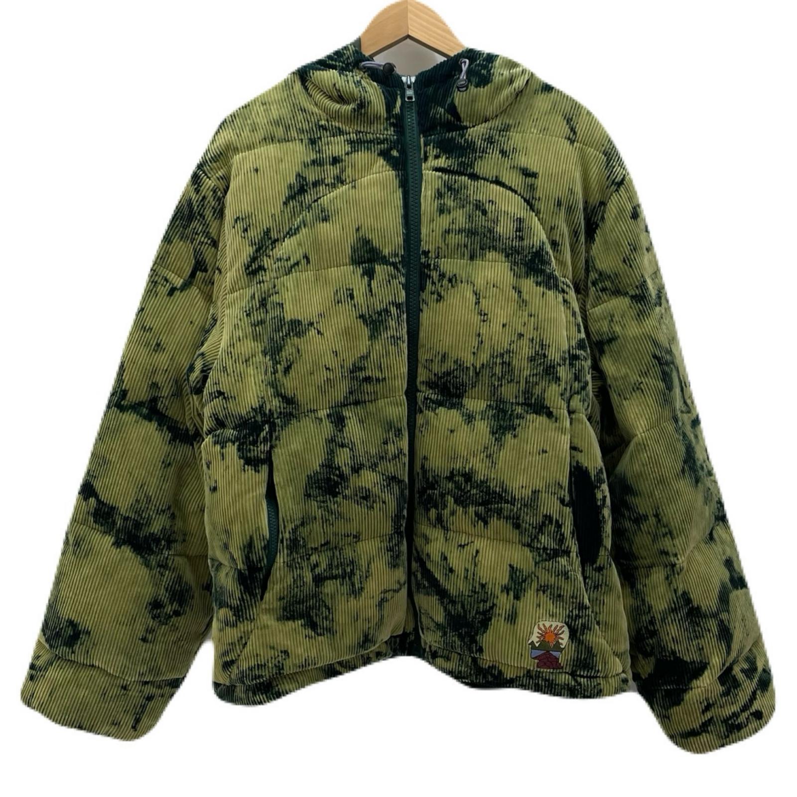 【中古】BRAIN DEAD | ブレインデッド 25AW BLEACH DYED DIMENSION PUFFER JACKET ダウンジャケット O08004533FW25 オリーブ サイズ：M【尾張小牧店】【専】
