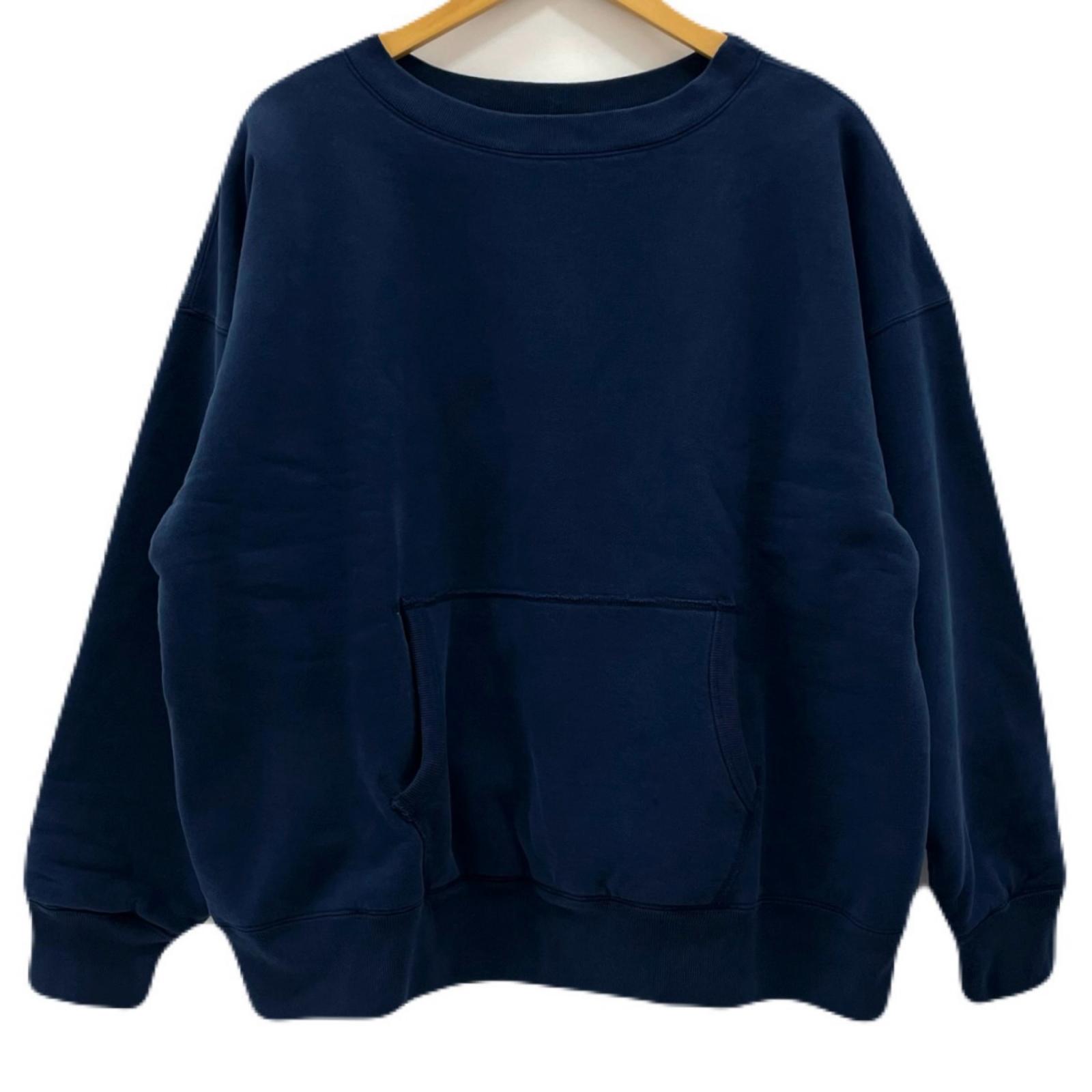【中古】MASSES | マシス 25AW SWEAT CREW W-FACE WASH 長袖汗水 米国海軍 大きさ：L【尾張小牧店】【専】