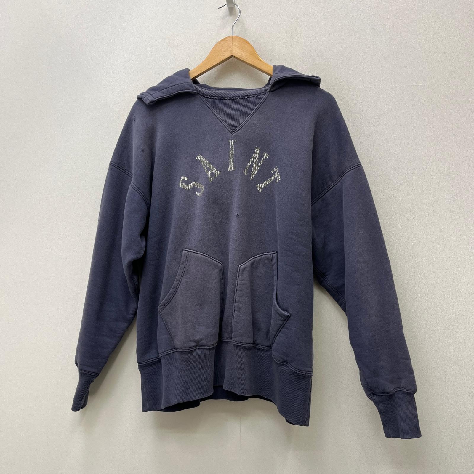 【中古】SAINT MICHAEL | セントマイケルセイントマイケル BerBerjin_HOODIE パーカー SM-A23-0000-C15 パープル サイズ:M【加古川店】|お宝市番館