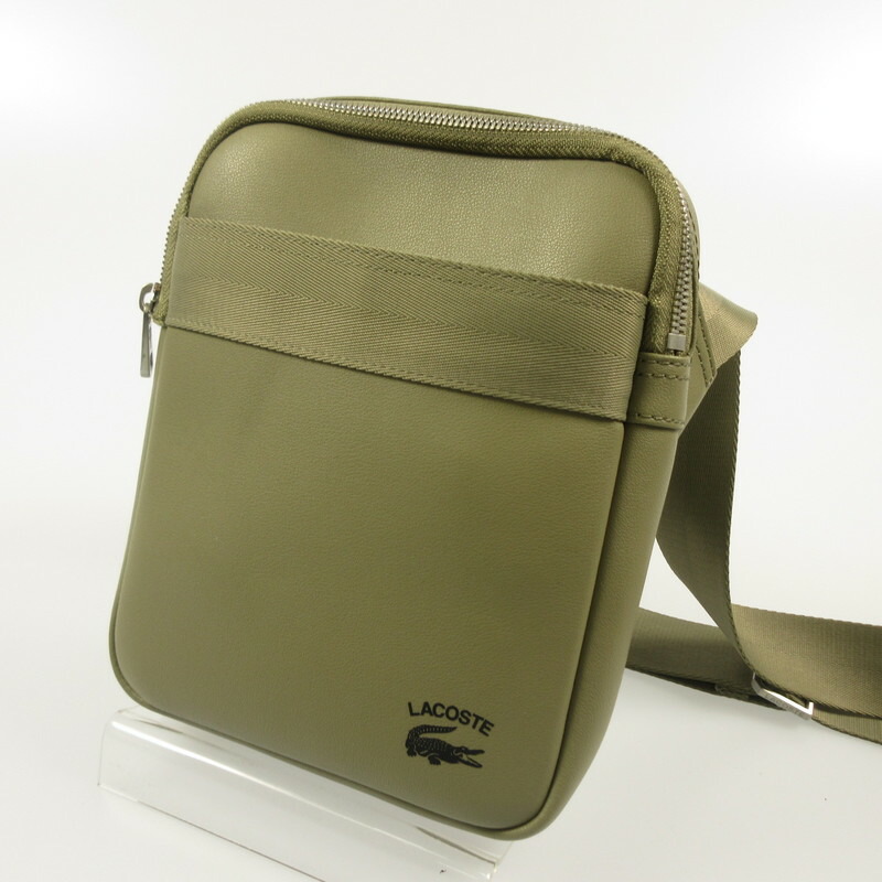 【中古】LACOSTE | ラコステ プラクティス ショルダーバッグ NH4017P カーキ【姫路東店】 6,160円