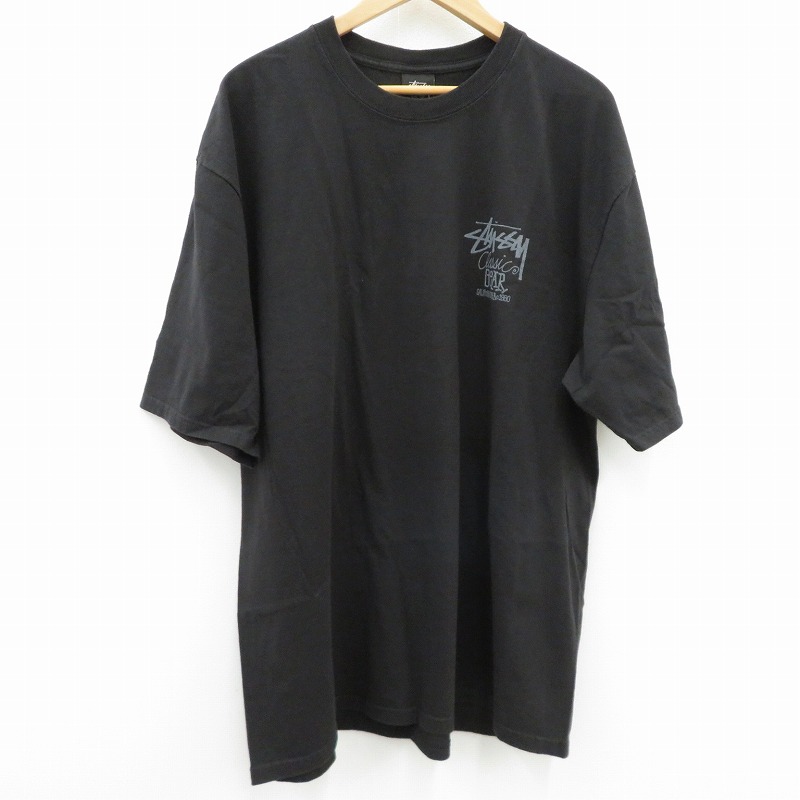 【中古】STUSSY | ステューシー CLASSIC GEAR PIGMENT DYED TEE 半袖Ｔシャツ 1905084 ブラック サイズ：XL【瀬戸大橋店】