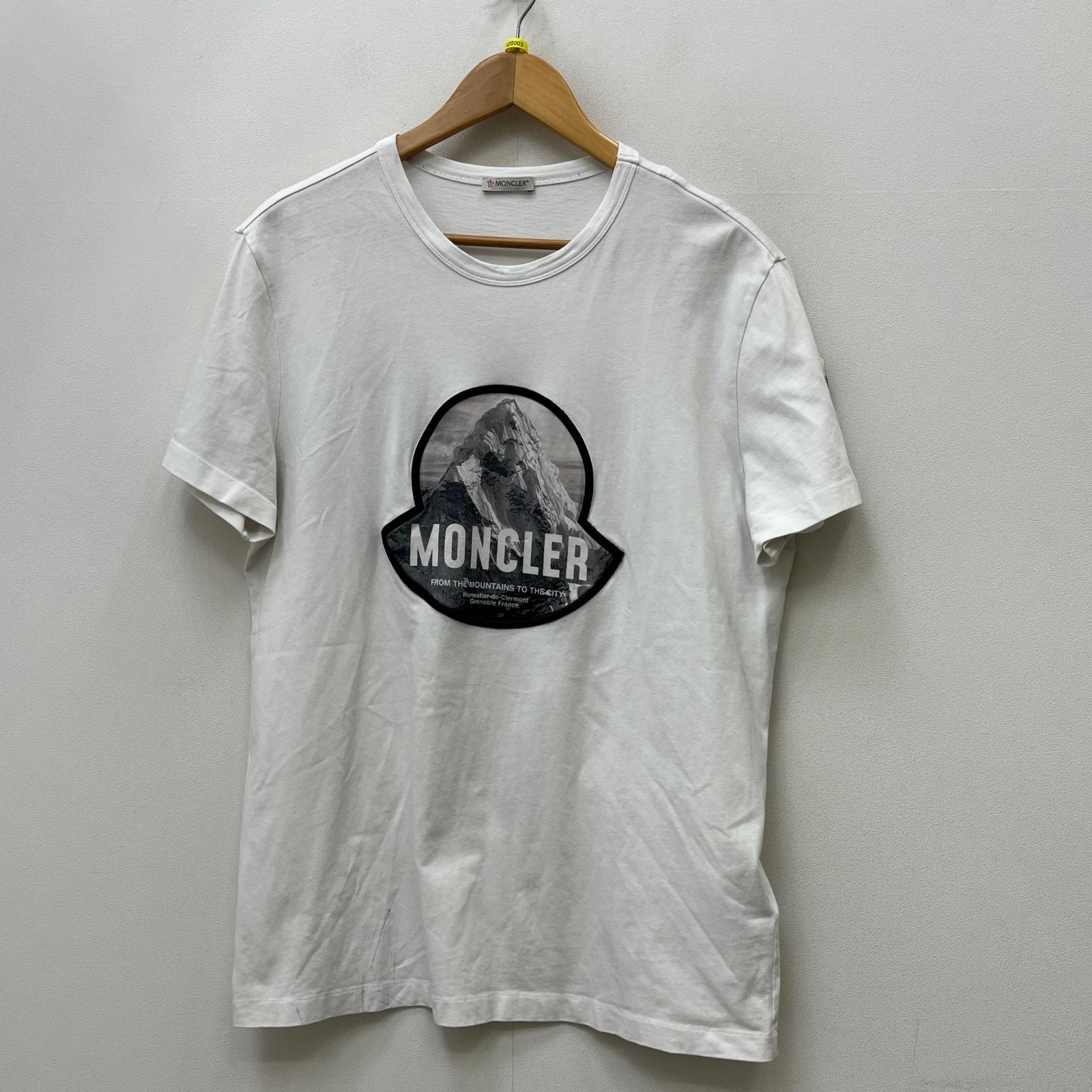 【中古】MONCLER | モンクレール MAGLIA T-SHIRT 半袖Ｔシャツ F20918C7A810 8390T ホワイト サイズ：XL【加古川店】