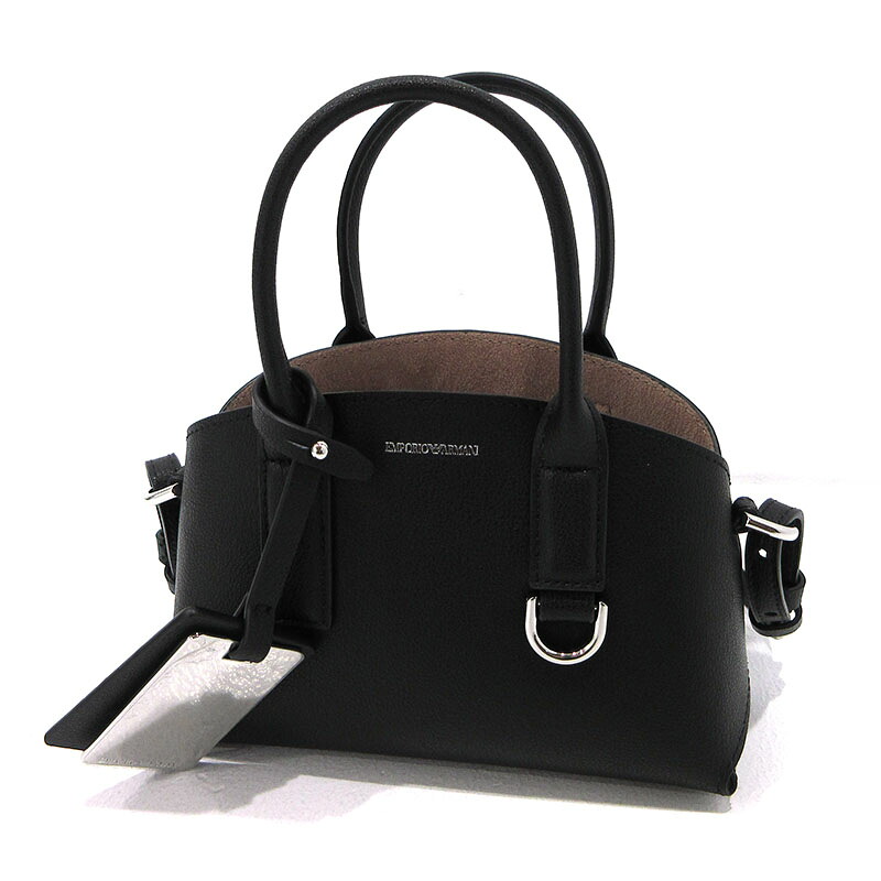 【中古】Emporio Armani | エンポリオ・アルマーニ 2wayバッグ ミニ ショルダーバッグ EW000365 AF11933 ブラック【三重本店】｜お宝市番館