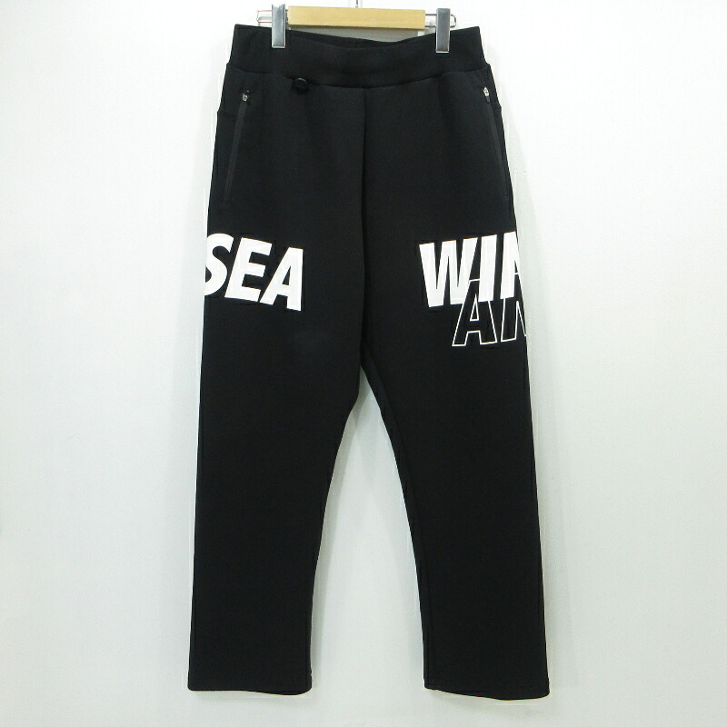 【中古】WIND AND SEA | ウィンダンシーウインダンシー Loose Fit Wide Pants ルーズフィットワイドパンツ WDS-O-CLN-26-Q1-PT-07 黒いこと 大きさ：M【三重中央局】