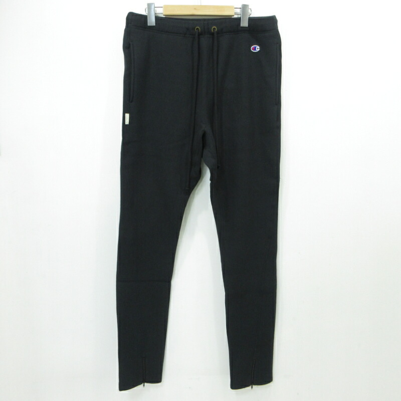 【中古】N.HOOLYWOOD × Champion | エヌハリウッド × はやりっ児 REVERSE WEAVE Long Pants スウェットパンツ C8-V205 黒いこと 大きさ：XL【三重中央局】