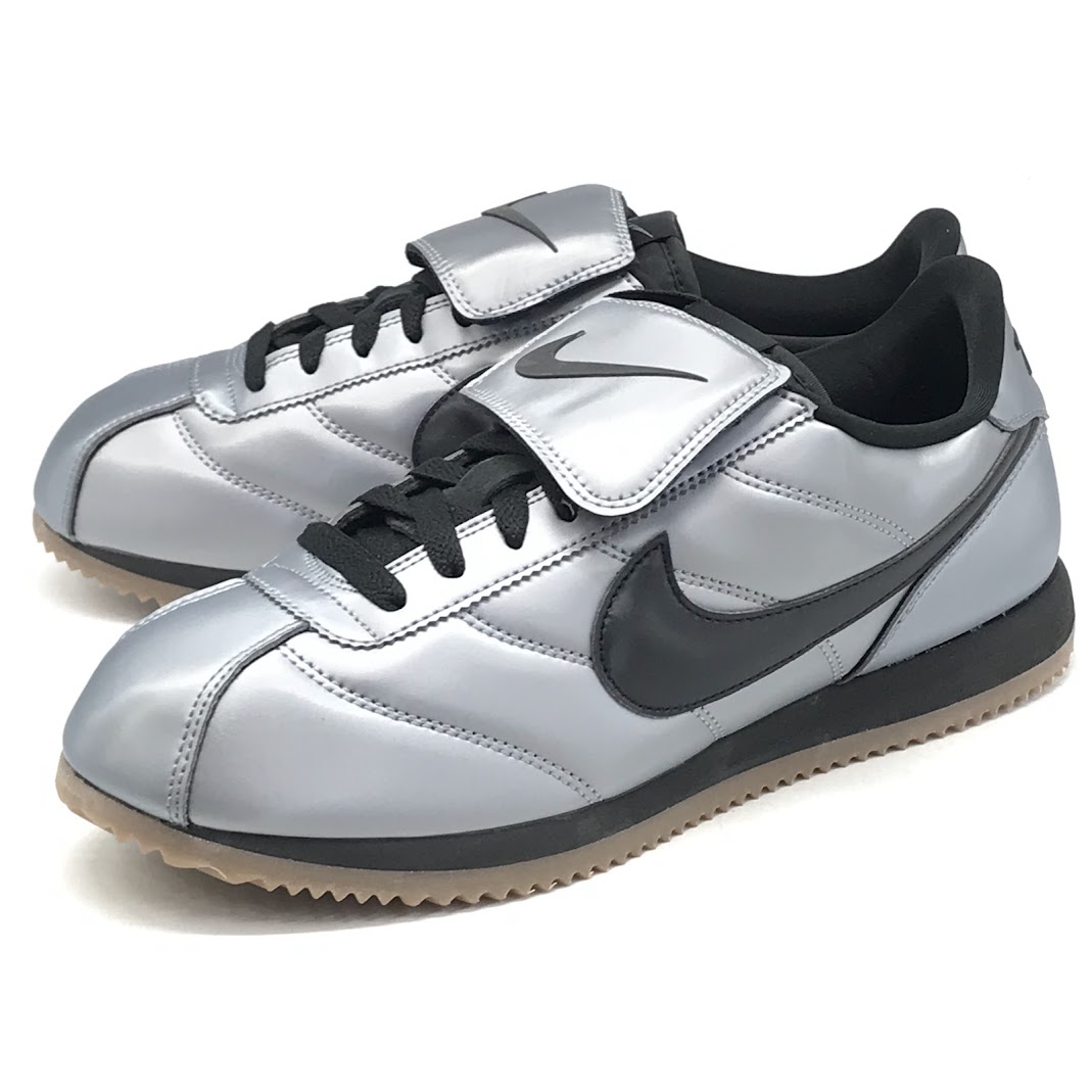 【中古】NIKE | ナイキ Cortez SE Tiempo Pack \u0027Metallic Cool Grey\u0027 スニーカー HQ3490-099 メタリッククールグレー 27.5糎【倉吉店】
