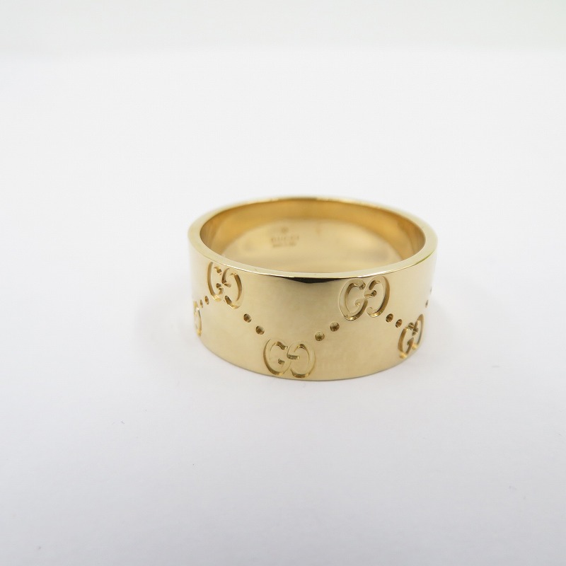 【中古】GUCCI | グッチ アイコン 広々とした輪っか 輪っか・指環 大きさ：22(約21号) ゴールド【瀬戸大橋店】