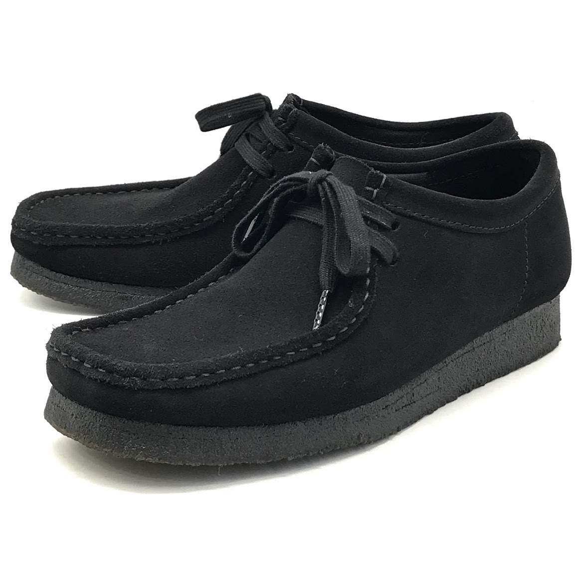 【中古】Clarks | クラークス WALLABEE BOOTS ワラビー ブーツ 261555197085 黒いこと 27.5糎【倉吉店】