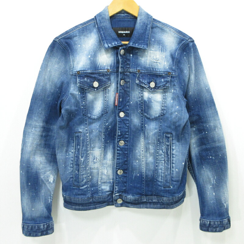 【中古】DSQUARED2 | ディースクエアード DAN JEAN JACKET デニムジャケット S74AM1136 ブルー サイズ：46【三重本店】