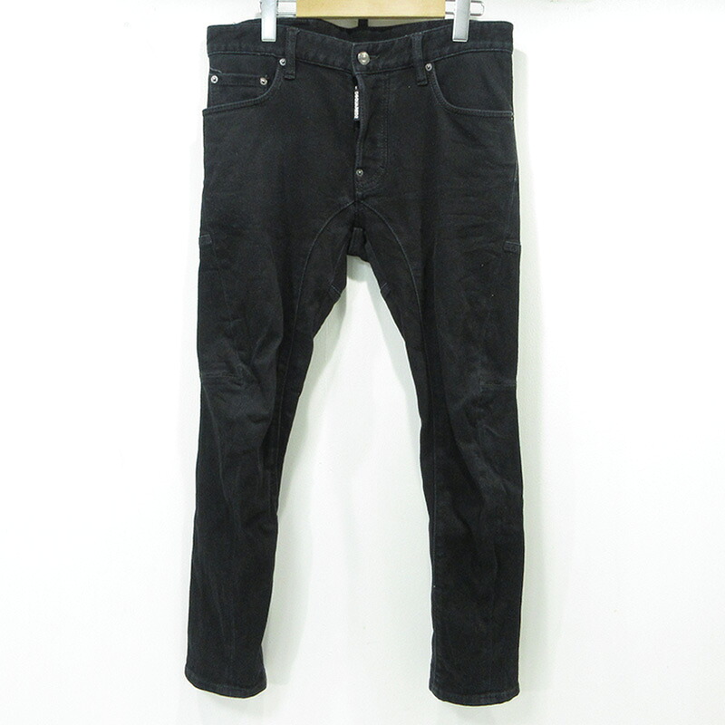 【中古】DSQUARED2 | ディースクエアード ボタンフライデニムパンツ S71LB1154 黒いこと 大きさ：46【三重中央局】
