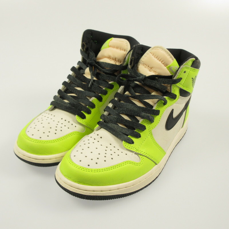 【中古】NIKE | ナイキ AIR JORDAN 1 RETRO HIGH OG VOLT スニーカー 555088-702 イエロー 26.5cm【姫路東店】