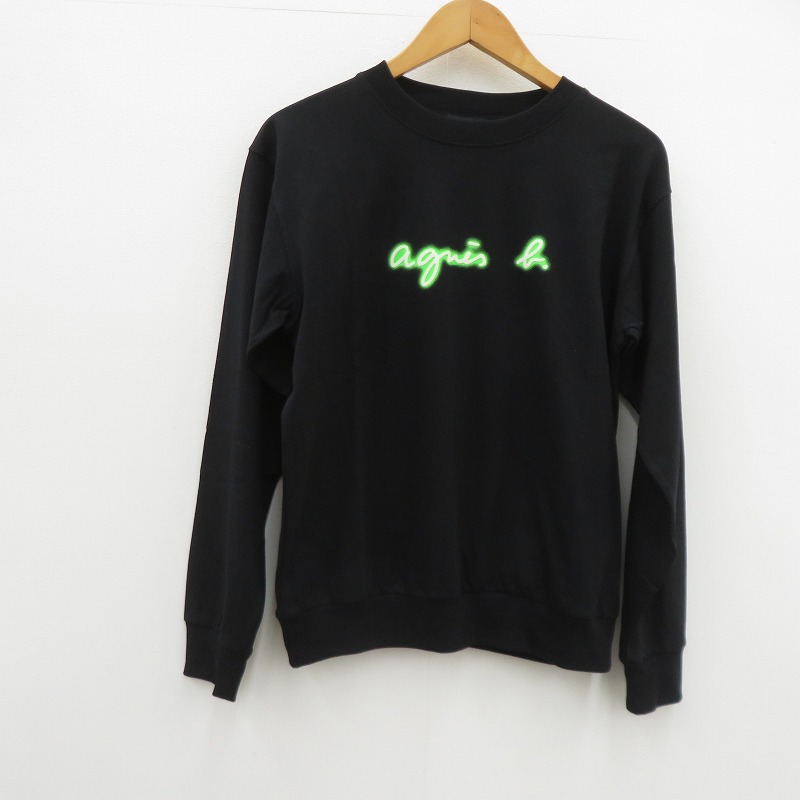 【中古】agnes b. | アニエスベー 長袖Ｔシャツ ブラック サイズ：1【瀬戸大橋店】