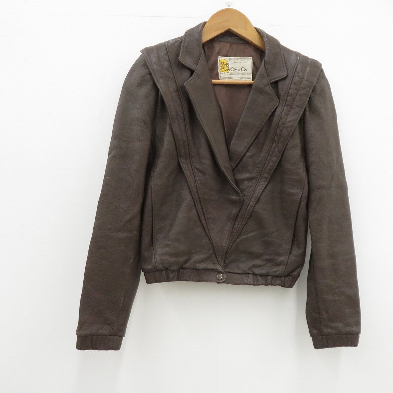 【中古】 W.B.PLACE\u0026Co USA製 上衣 なめし革 赤銅色 大きさ：32【瀬戸大橋店】