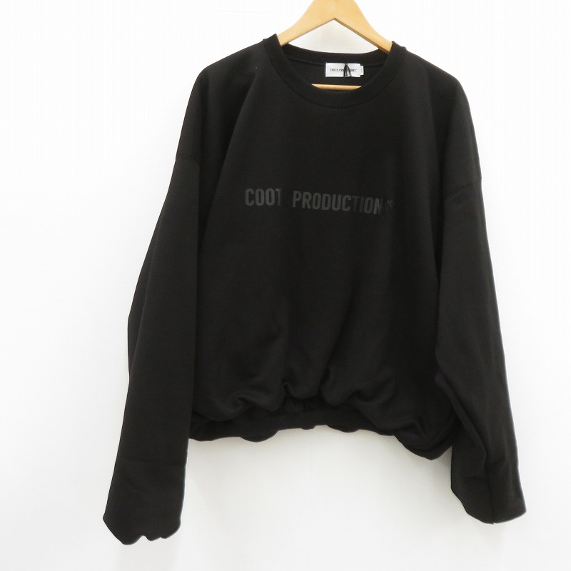 【中古】COOTIE | クーティー Swallow Rib Sweat Crew 汗水 CTE-25A338 黒いこと 大きさ：L【瀬戸大橋店】