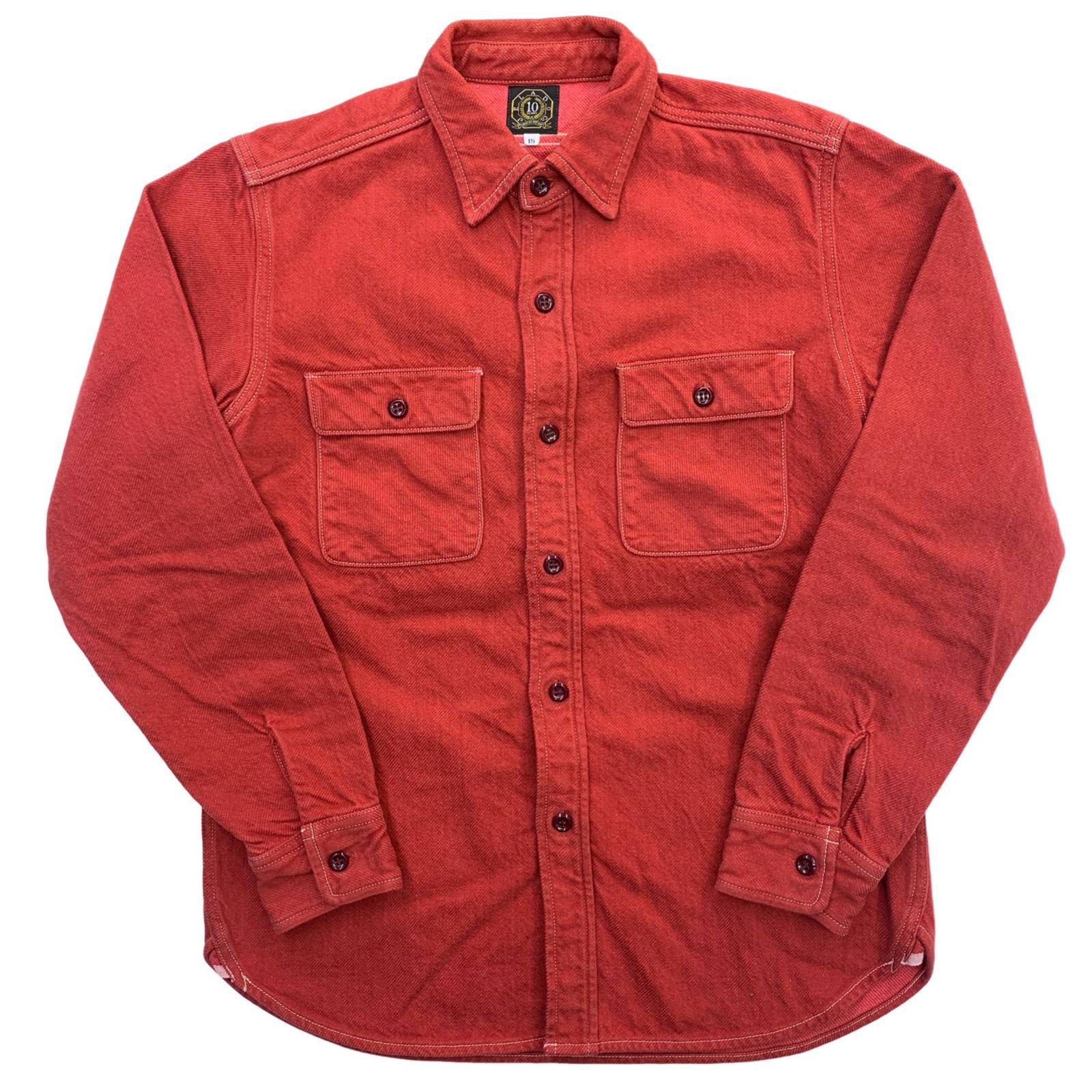 【中古】JELADO | ジェラード 10周年 ワークシャツ 長袖シャツ レッド【瀬戸大橋店】