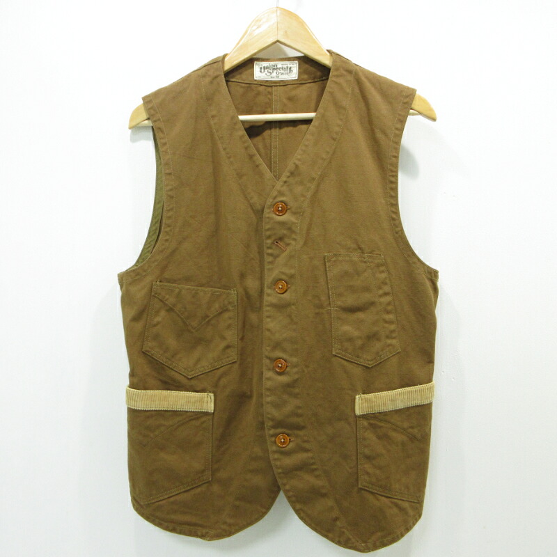 【中古】FREEWHEELERS | フリーホイーラーズ UNION SPECIAL ベスト ブラウン サイズ：38【三重本店】