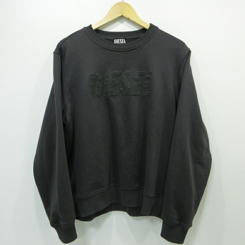 【中古】DIESEL | ディーゼル クルーネックスウェット 薄墨色 大きさ：L【三重中央局】