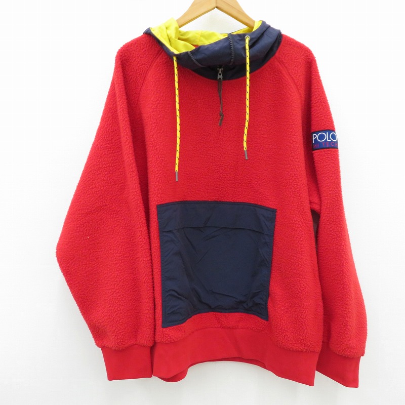 【中古】POLO RALPH LAUREN | ポロ・ラルフローレン HI TECH その他トップス レッド サイズ：L【瀬戸大橋店】