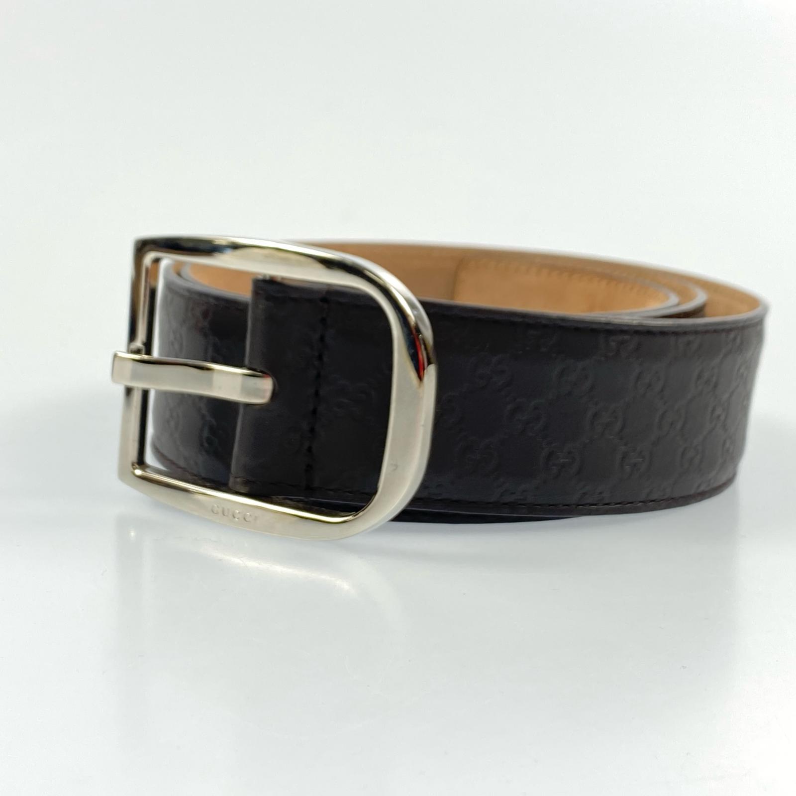 【中古】GUCCI | グッチ ベルト 449716 マイクログッチシマ ｻｲｽﾞ:85･34【姫路東店】 22,350円
