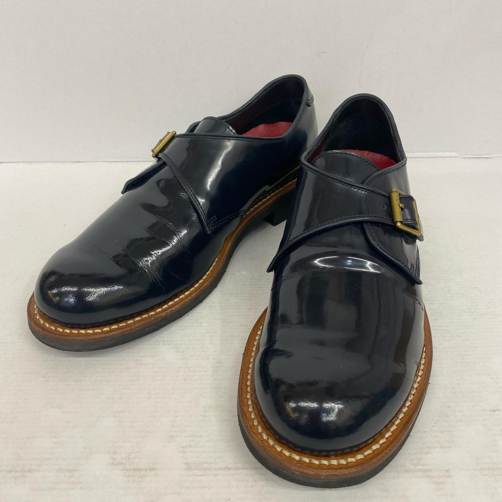【中古】 TAKE FIVE MILE MONK LEATHER SHOES ブーツ T5M-007 ダークネイビー 25.5cm【加古川店】