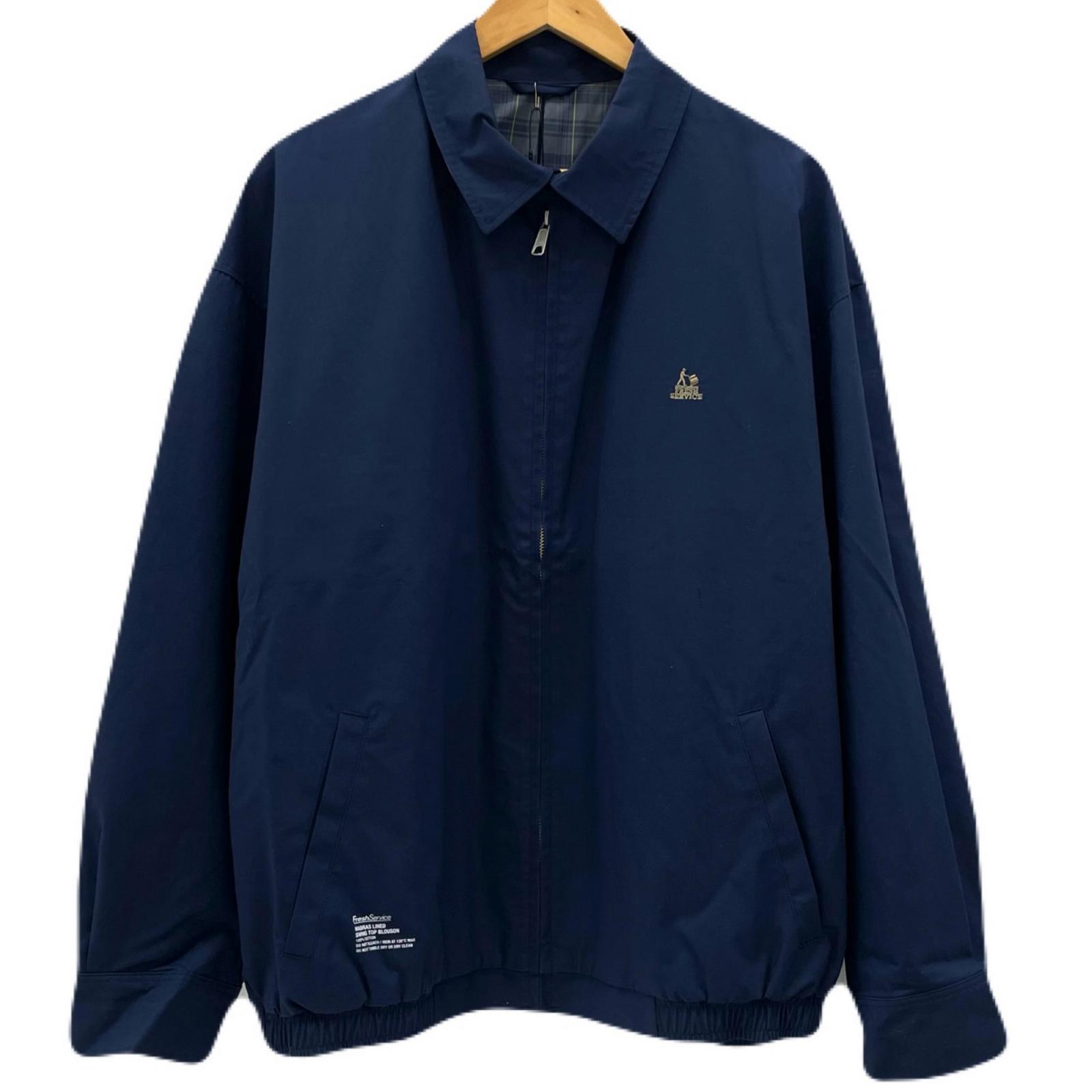 【中古】FreshService | フレッシュサービス 26SS MADRAS LINED SWING TOP BLOUSON ブルゾン FSC261-30294 ネイビー サイズ：L【尾張小牧店】