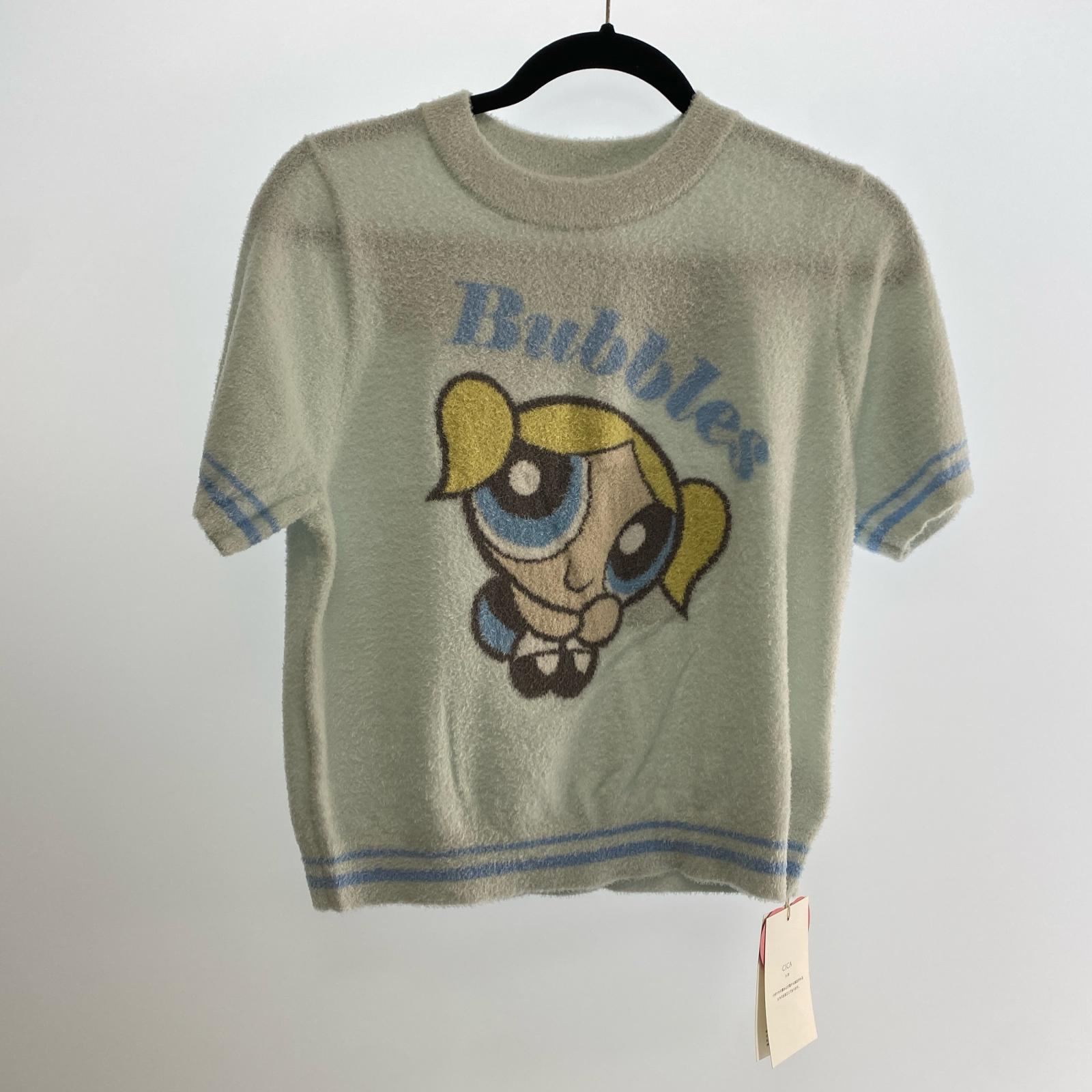 【中古】snidel | スナイデル Powerpuff Girls ニットプルオーバー セーター SHNT251100 2025S/S ｻｲｽﾞ:F ライトブルー【姫路東店】