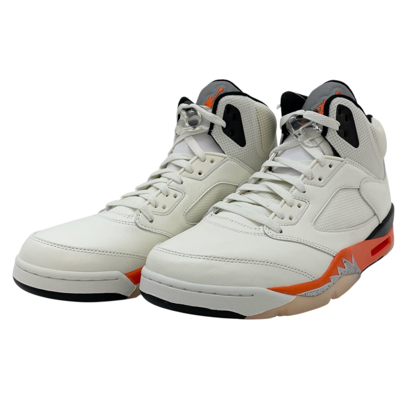【中古】NIKE | ナイキ Air Jordan 5 "Orange Blaze"/エアジョーダン5 "オレンジブレイズ" スニーカー 靴 DC1060-100 オレンジ×ホワイト 29cm【尾張小牧店】|お宝市番館