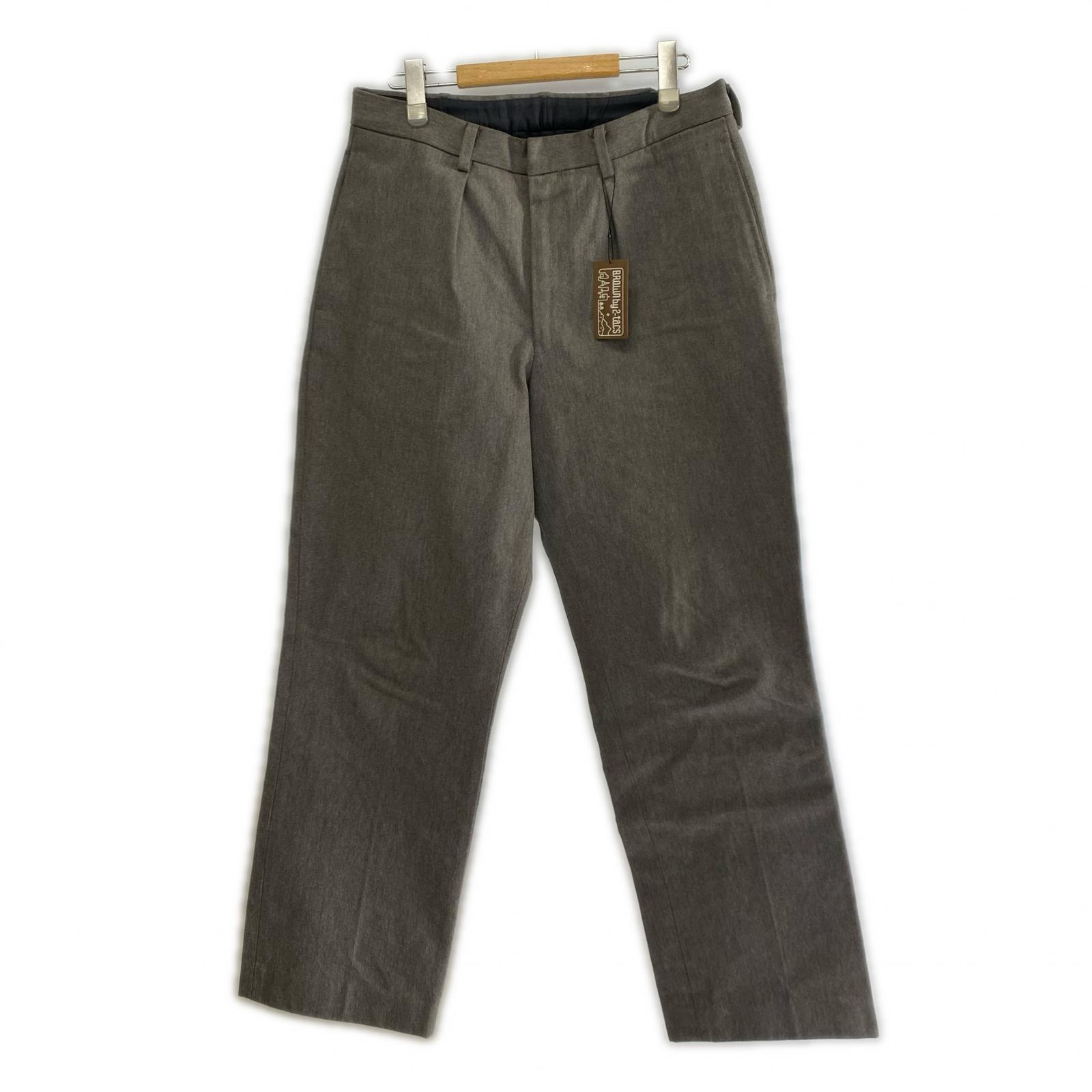 【中古】BROWN by 2-tacs | ブラウンバイツータックス Straight Slacks パンツ B30-P002 グレー サイズ：M【姫路東店】 14,652円