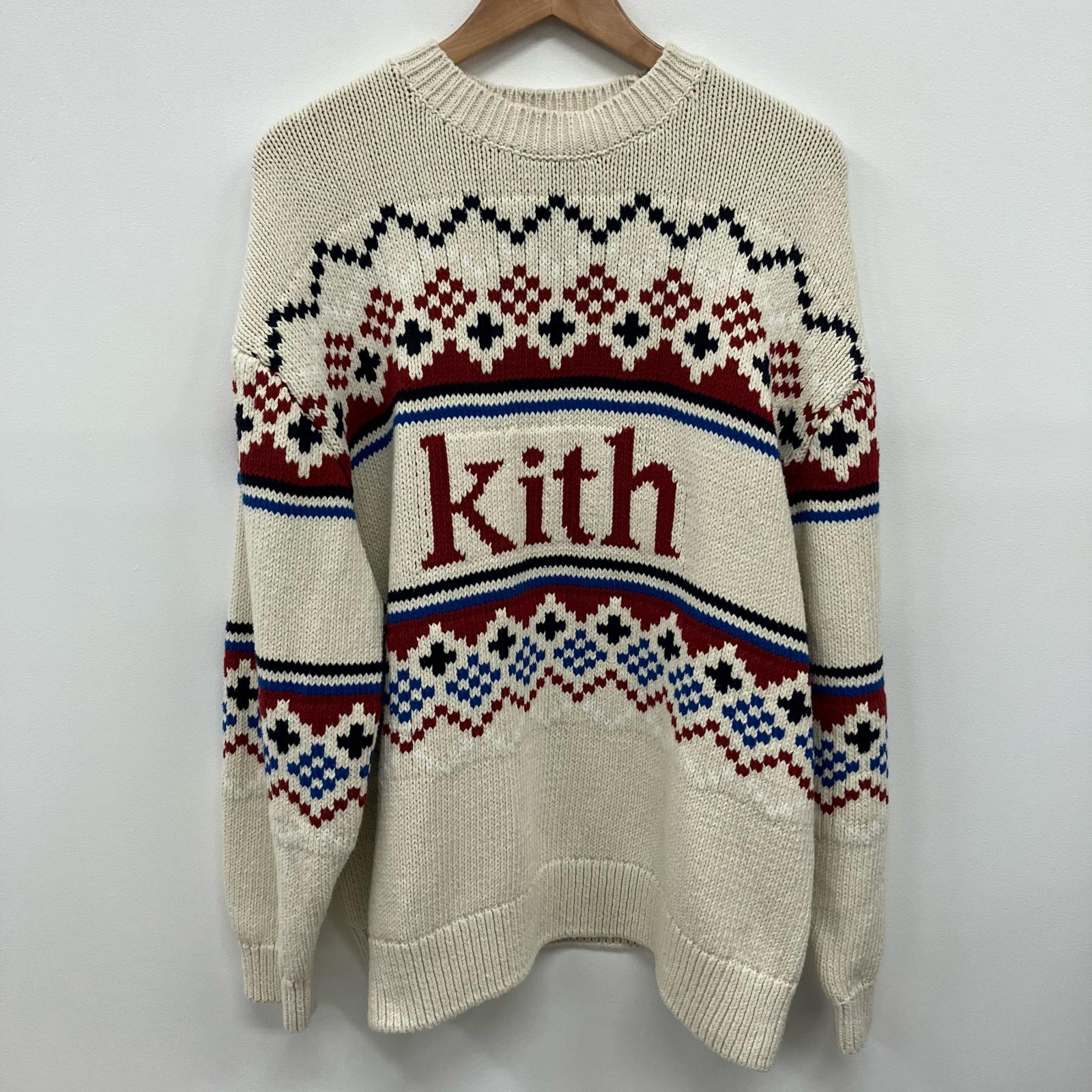 【中古】KITH | キース ニット 23-080-060-0032-4-0 ホワイト サイズ：XL【イオン広店】