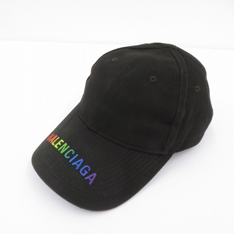 【中古】BALENCIAGA | バレンシアガ 虹霓ロゴタイプ 旗がしら 黒いこと【瀬戸大橋店】