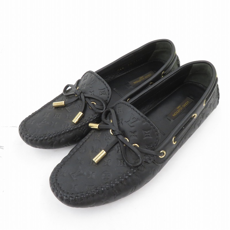 【中古】LOUIS VUITTON | ルイ・ヴィトン ドライビングシューズ  大きさ:EU36(23.0珊度合い) 黒いこと【瀬戸大橋店】
