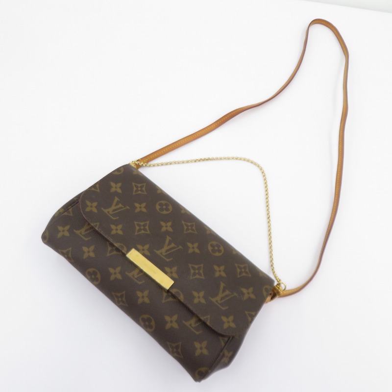 【中古】LOUIS VUITTON | ルイ・ヴィトン モノグラム フェイボリット MM ショルダーバッグ M40718 赤銅色【瀬戸大橋店】