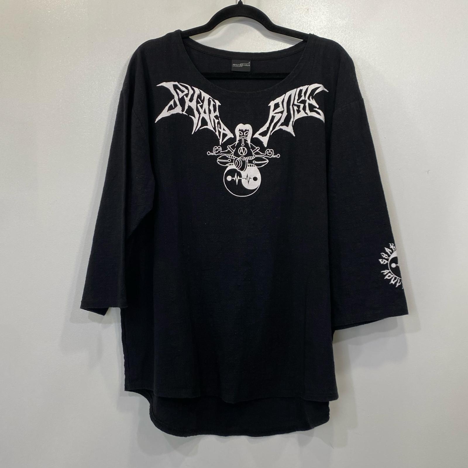 【中古】ADULT VIRUS｜アダルトウイルス 半袖Ｔシャツ ブラック サイズ：S 専【姫路東店】