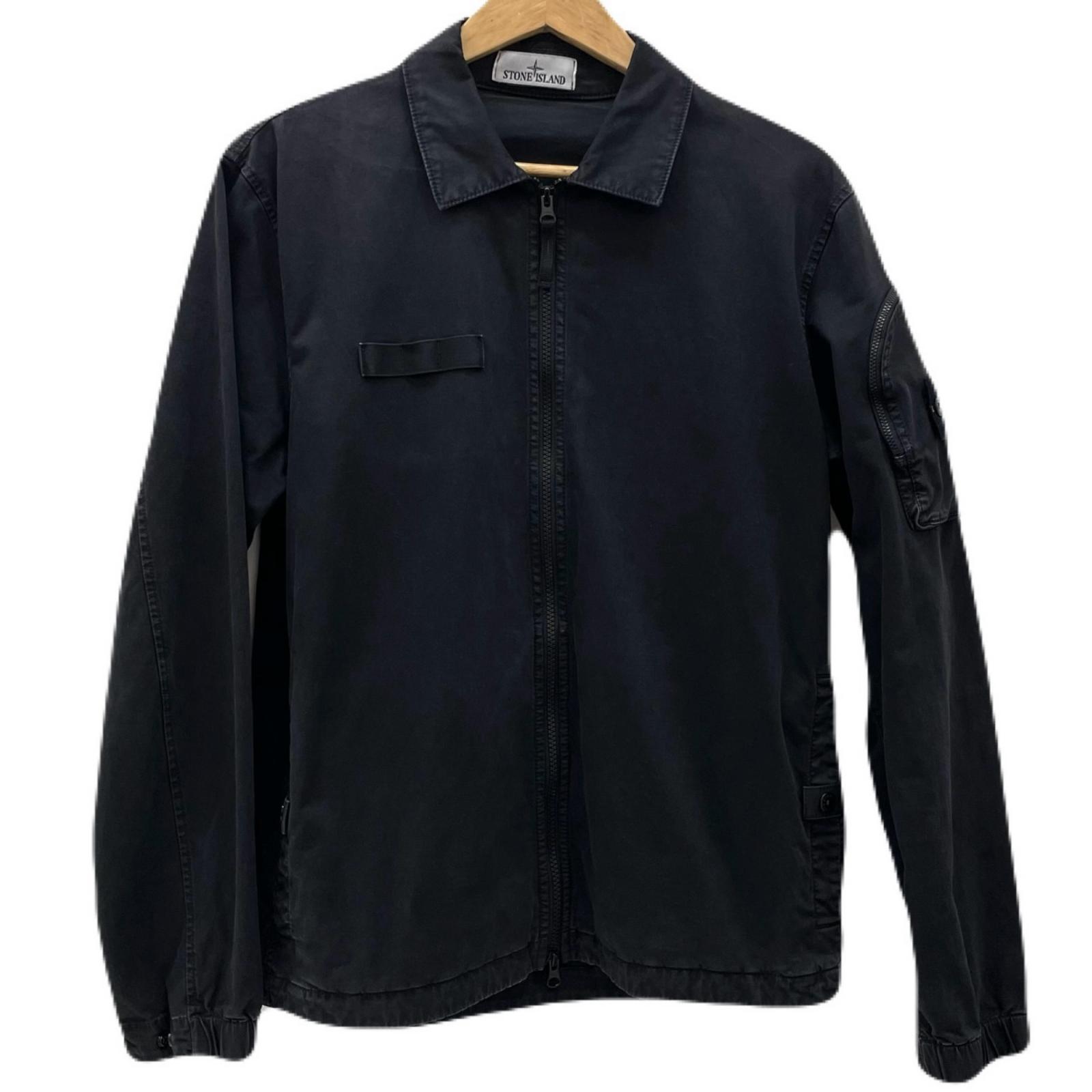 【中古】STONE ISLAND | ストーンアイランド シャツジャケット K1S151200003S0004 ブラック サイズ：L【尾張小牧店】