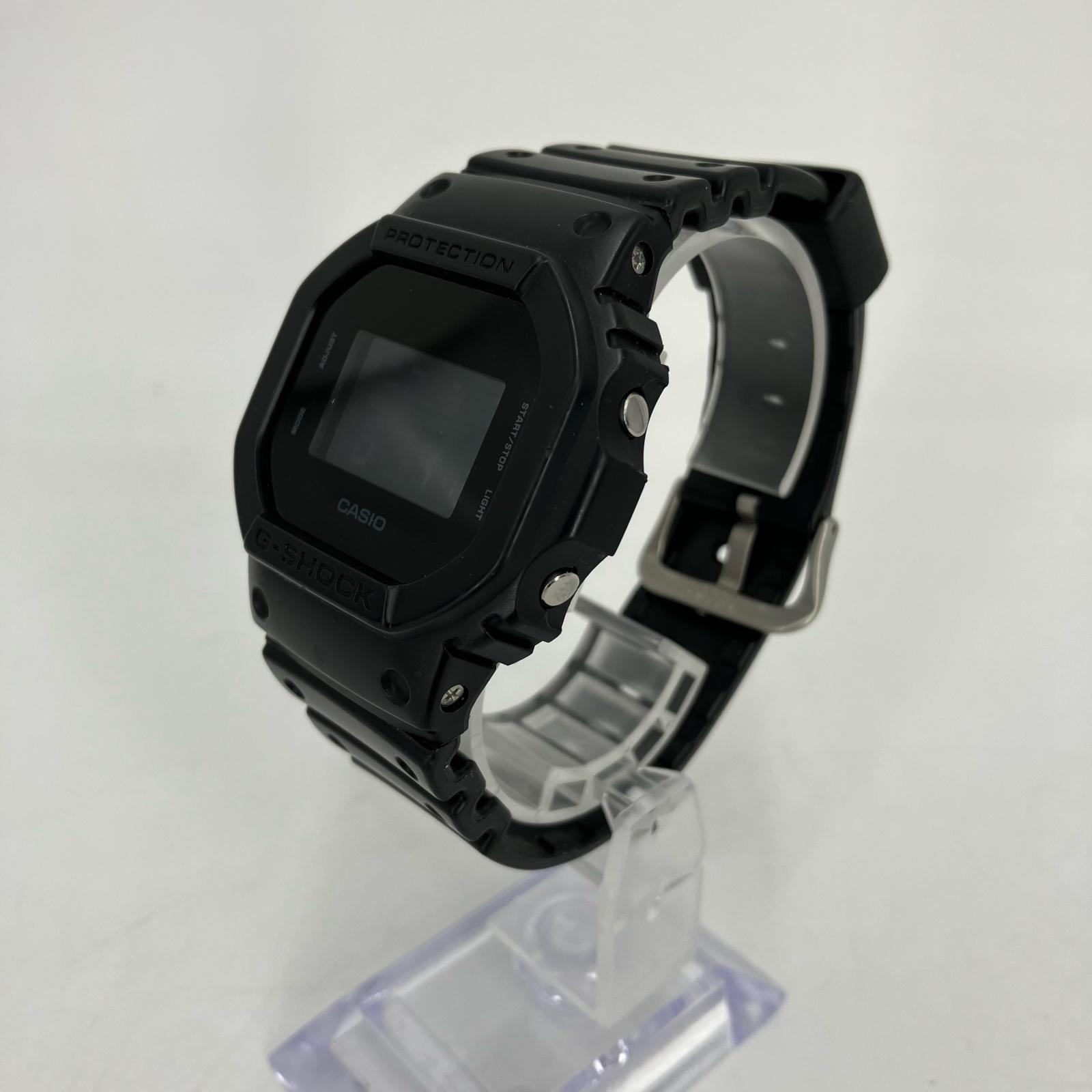 【中古】G-SHOCK | ジーショック デジタルクォーツ 腕時計 DW-5600BB-1JF ブラック【イオン広店】