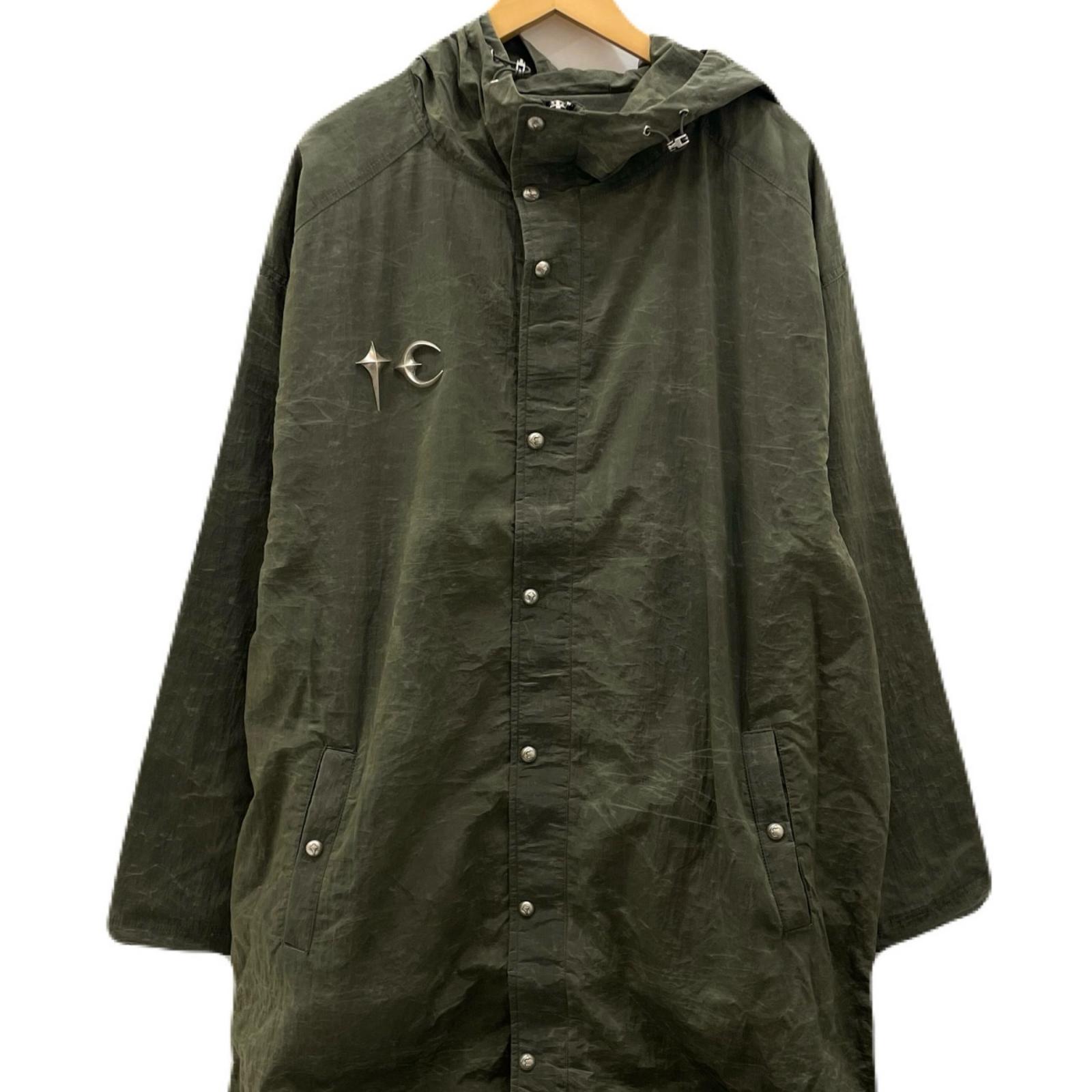 【中古】Thug Club | サグクラブ 25SS Scarred Double Sheltering Poncho スカーレッドダブルシェルタリングポンチョ フードコート TC25JK0401 カーキ サイズ:3【尾張小牧店】|お宝市番館
