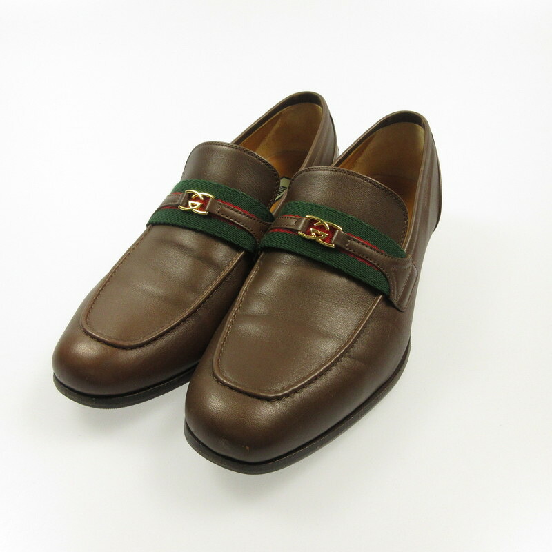 【中古】GUCCI | グッチ ローファー 717028 ブラウン【姫路東店】