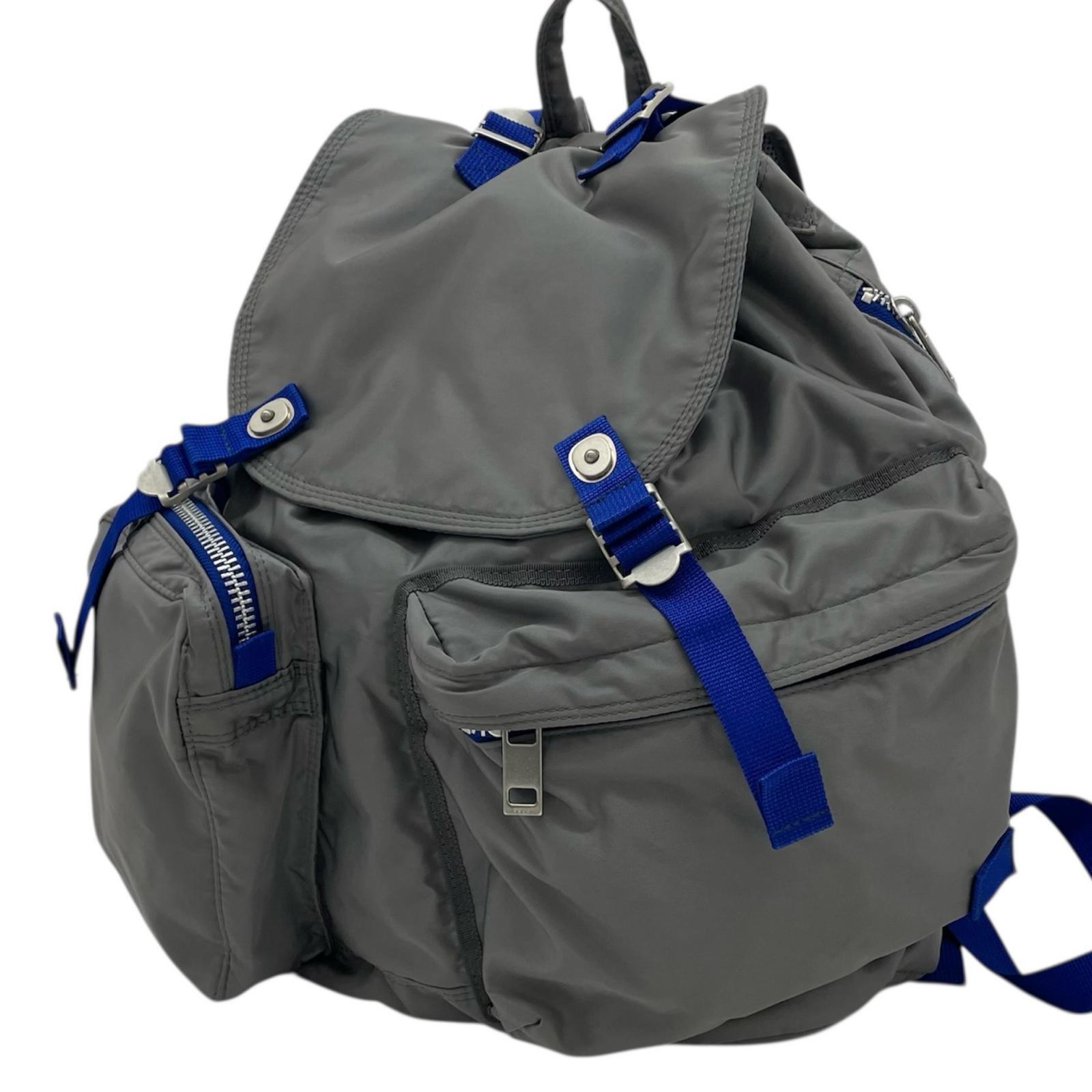 【中古】PORTER | ボーイ 21SS SACAI 共同研究 非対称 背嚢・デイパック 薄墨色×青色【尾張小牧店】