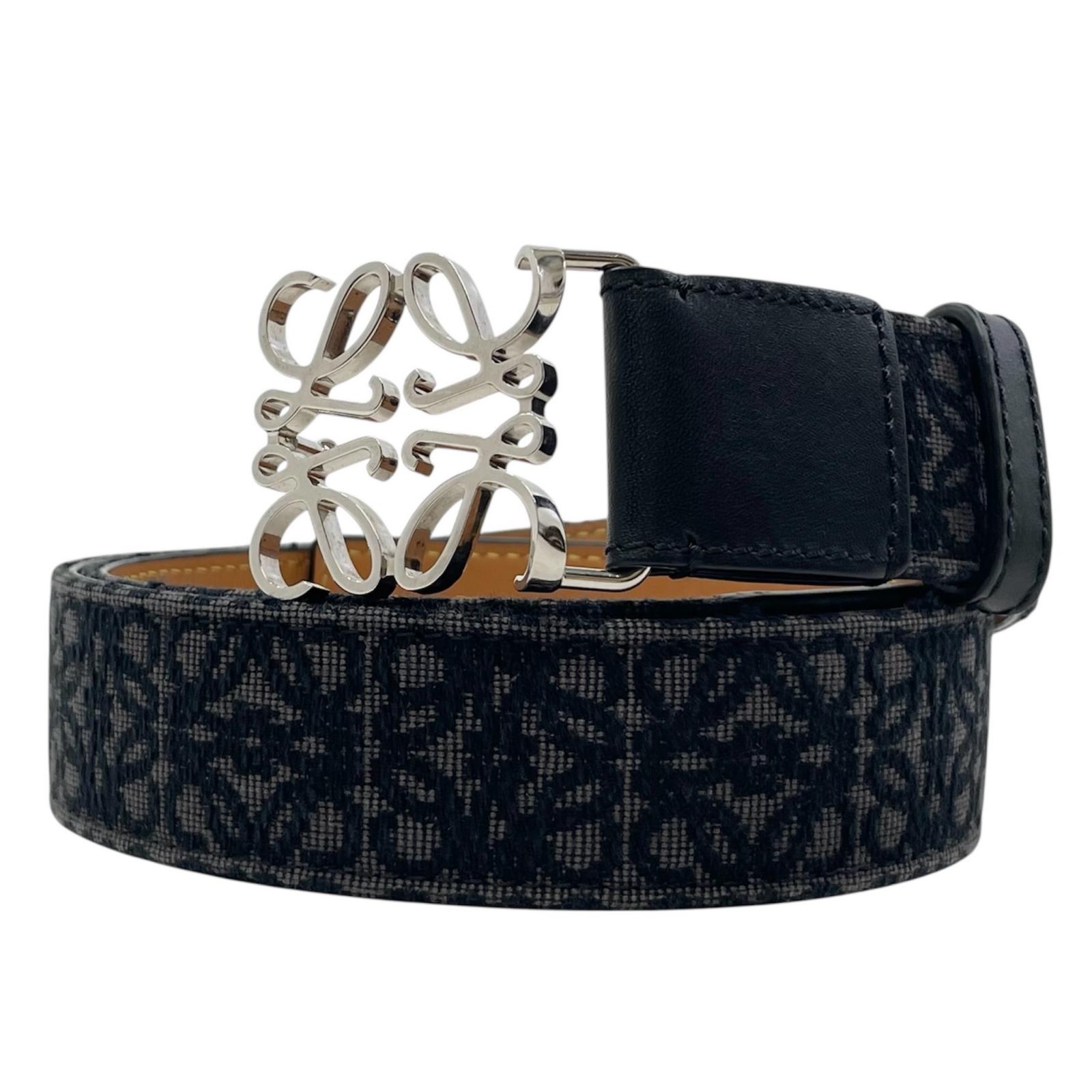 【中古】LOEWE | ロエベ アナグラム ベルト ブラック【尾張小牧店】