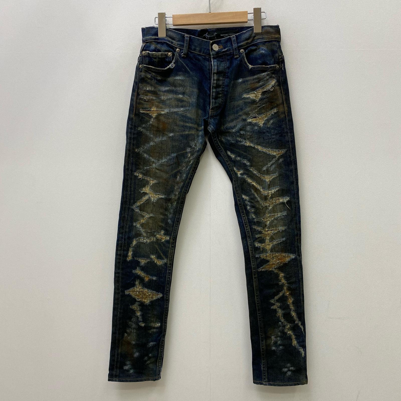【中古】FAGASSENT TOSHIKI AOKI | ファガッセントトシキアオキ クラッシュデニム デニムパンツ インディゴ サイズ：1【加古川店】