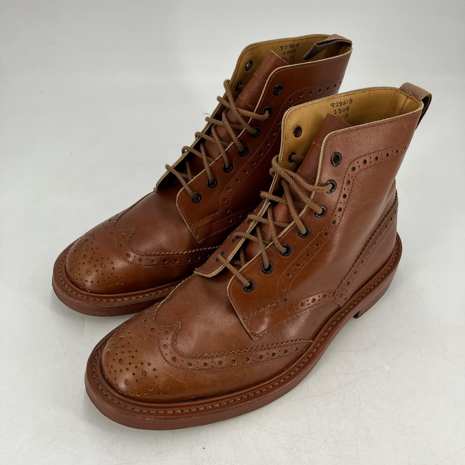 【中古】Tricker | トリッカーズ カントリー ブーツ M2508 ブラウン 27cm【イオン広店】