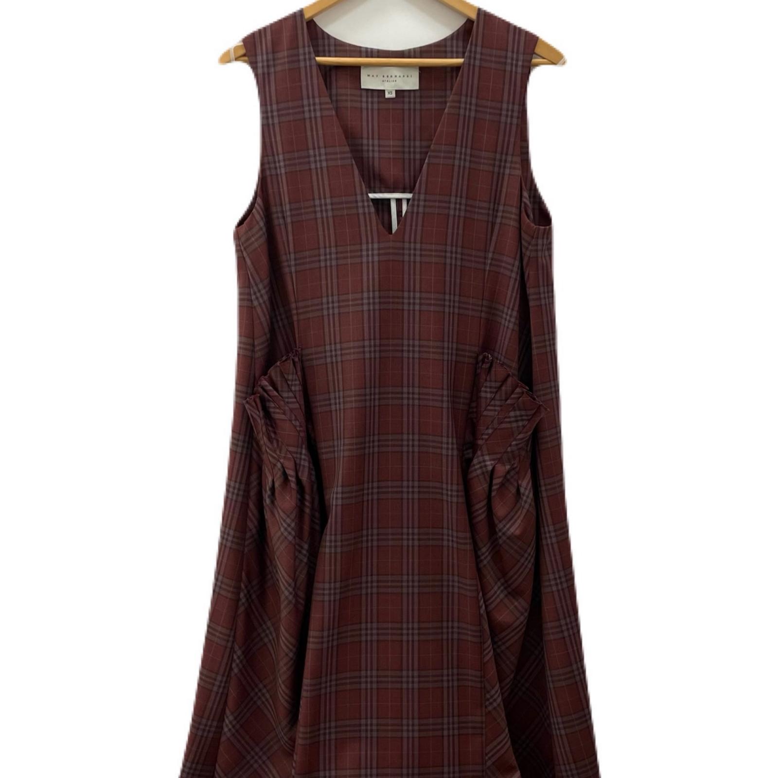 【中古】MAY BERNARDI | メイベルナルディ チェック柄　ワンピース レッド サイズ：XS【尾張小牧店】