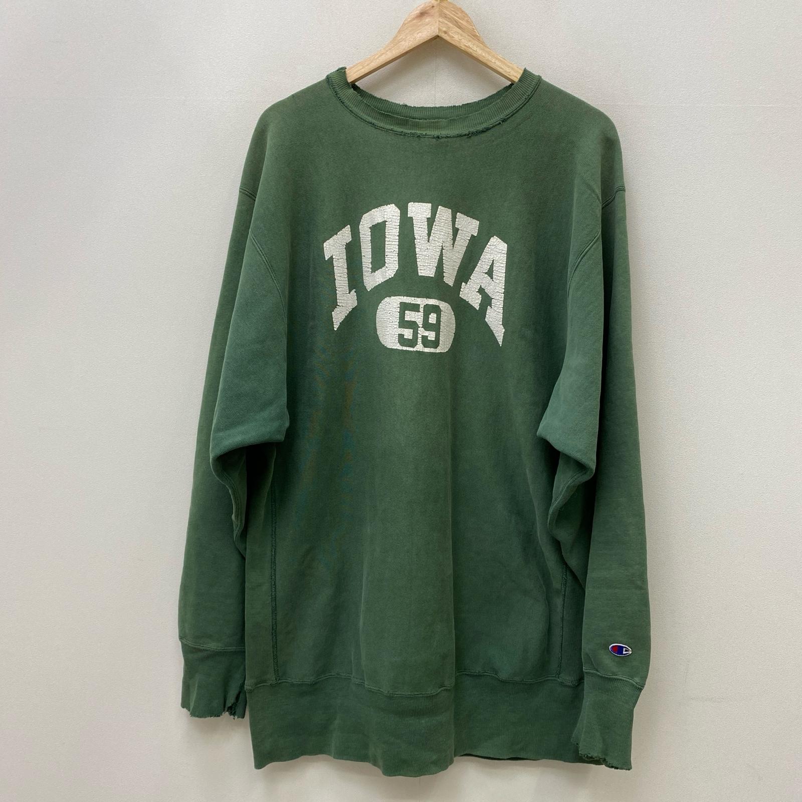 【中古】Champion | はやりっ子 IOWA 59  USA製 流汗 緑であること 大きさ：XXL【加古川店】