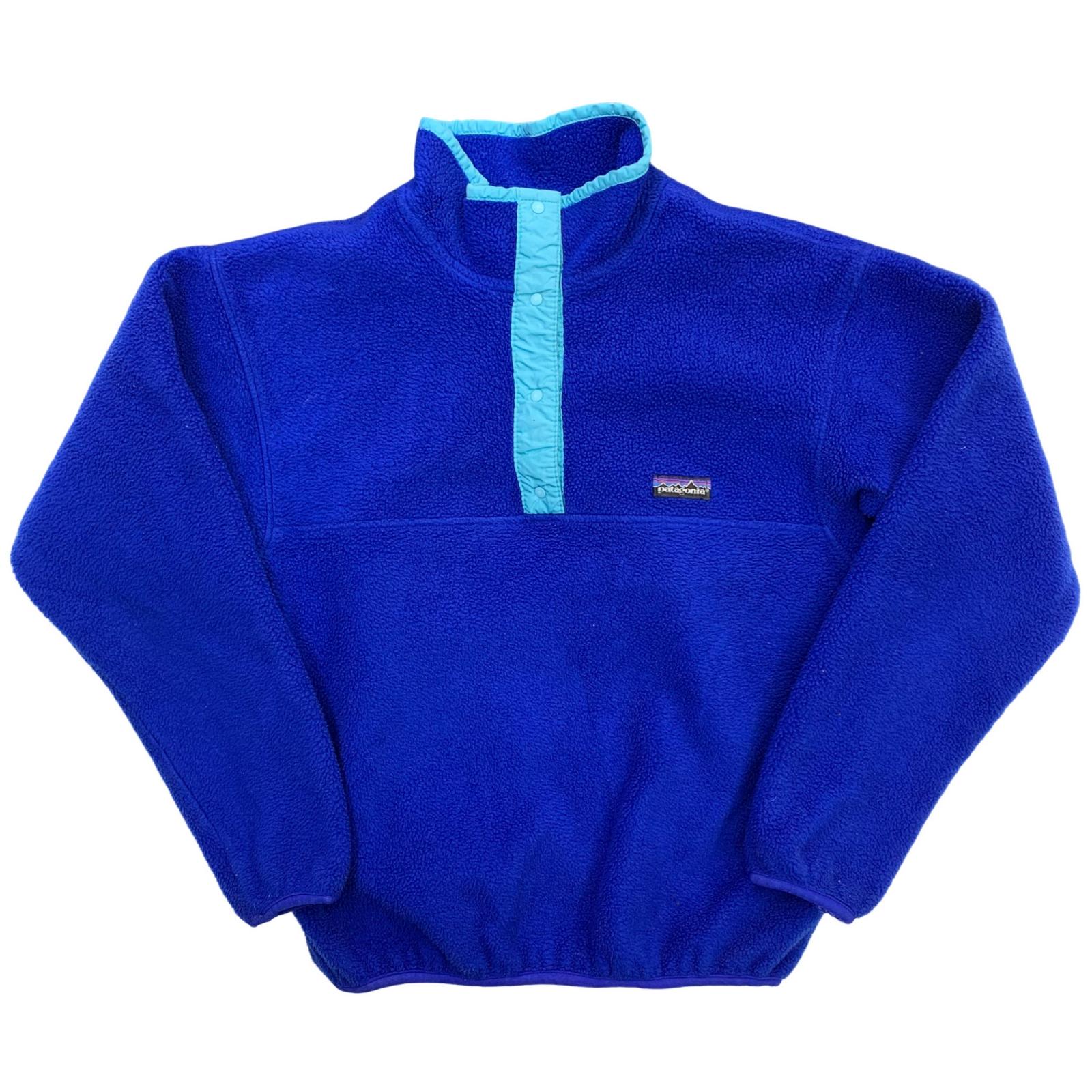 【中古】patagonia | パタゴニア シンチラスナップT 余分の物トップス レディース御召しもの キッズ 青み【瀬戸大橋店】