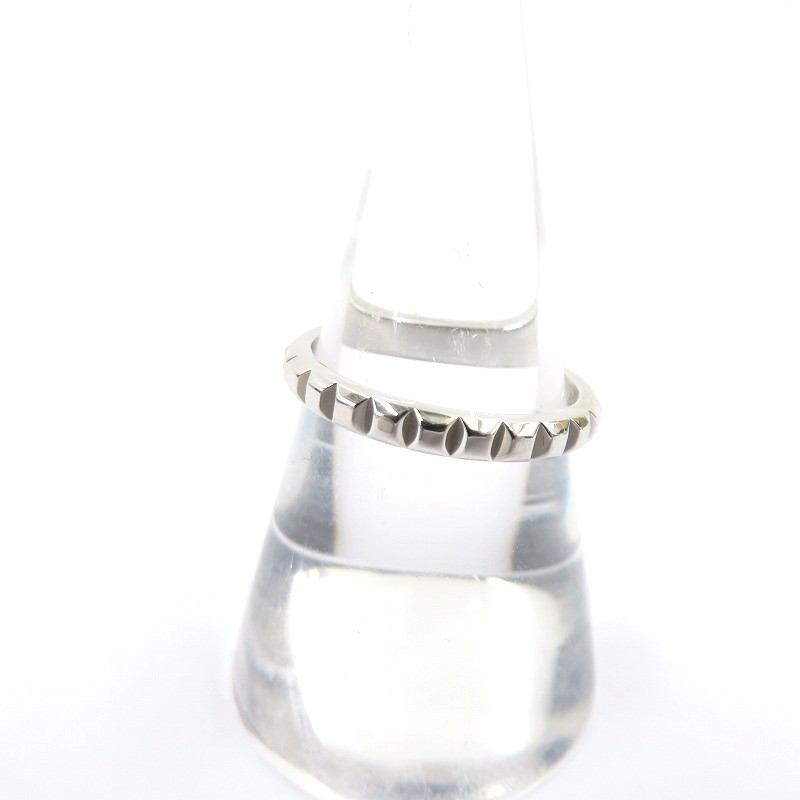 【中古】 BOUCHERON キャトル クル ド パリ リング ミディアム リング・指輪 JAL00109 サイズ：57(16.5号) シルバー【瀬戸大橋店】