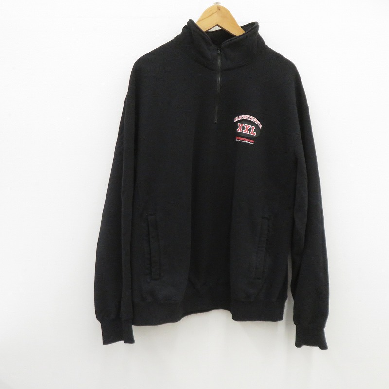 【中古】BlackEyePatch | ブラックアイパッチ ハーフジップ スウェット ブラック サイズ：XL【瀬戸大橋店】