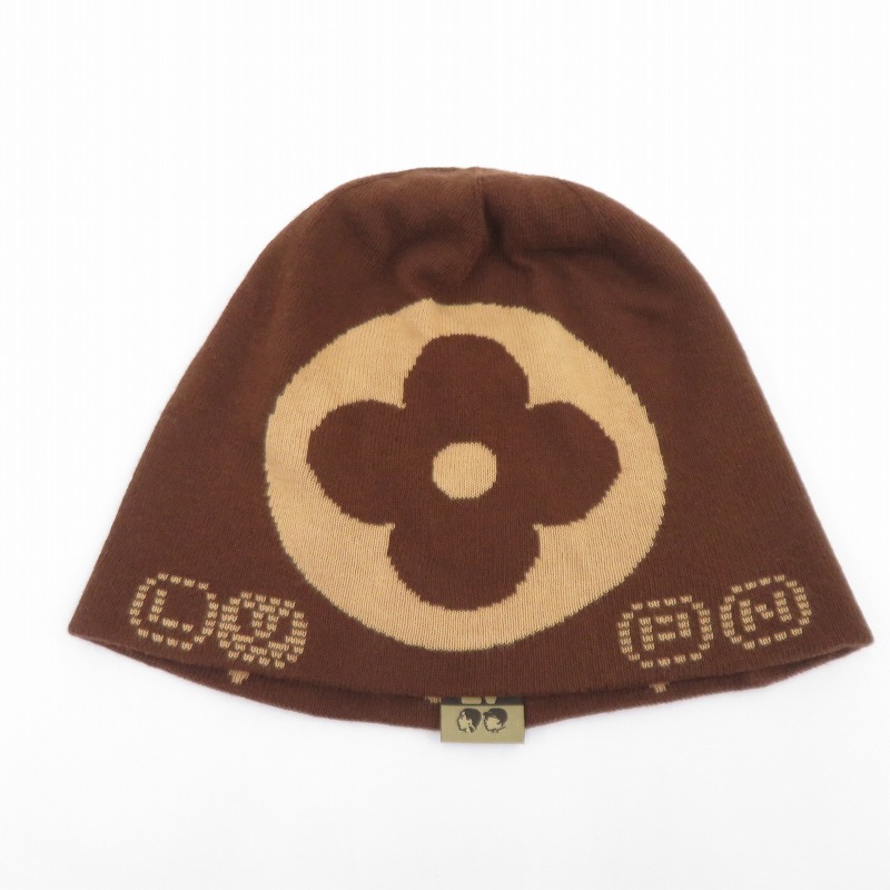 【中古】LOUIS VUITTON | ルイ・ヴィトン ビーニー･LV フィット モノグラム ニットキャップ M5248A ブラウン【瀬戸大橋店】