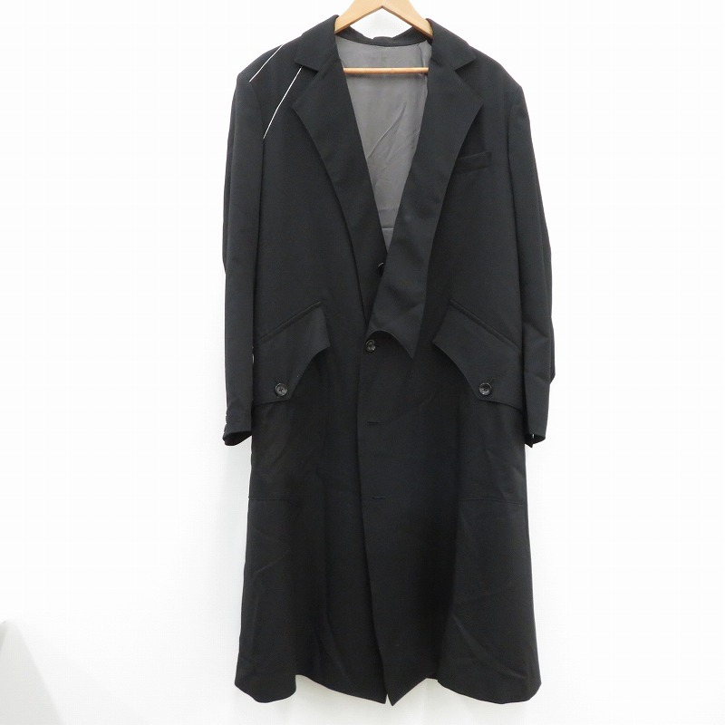 【中古】sulvam | サルバム ｼﾙﾊﾞｰﾗｲﾝ ｵｰﾊﾞｰｺｰﾄ その他アウター S0-C01-100 ブラック サイズ：M【瀬戸大橋店】