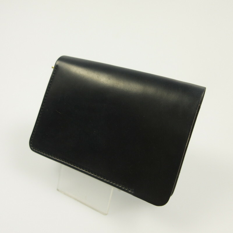【中古】 forme フォルメ Short wallet Cordovan×DOUBLE 二つ折り財布 flp-26 ブラック【姫路東店】 32,370円