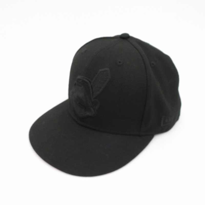 【中古】NEW ERA | ニューエラ 7 1/2 (59.6cm) Cleveland Indians キャップ ブラック【瀬戸大橋店】